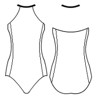 Triangle halter with side panels